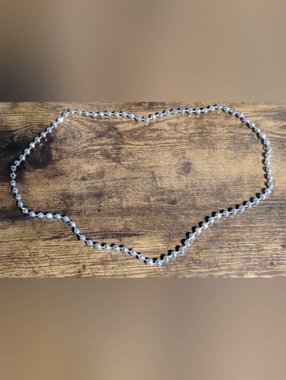 Beaded Silver-Tone Necklace